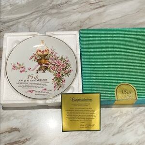 15th Anniversary Avon Plate
